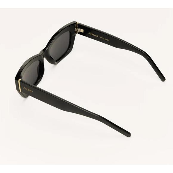 NEW Z SUPPLY women's sunkissed sunglasses in polished black - Picture 3 of 3